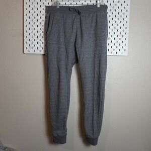 Hurley Jogger Sweatpants Gray Size L Drawstring Waist Pockets Logo Detail